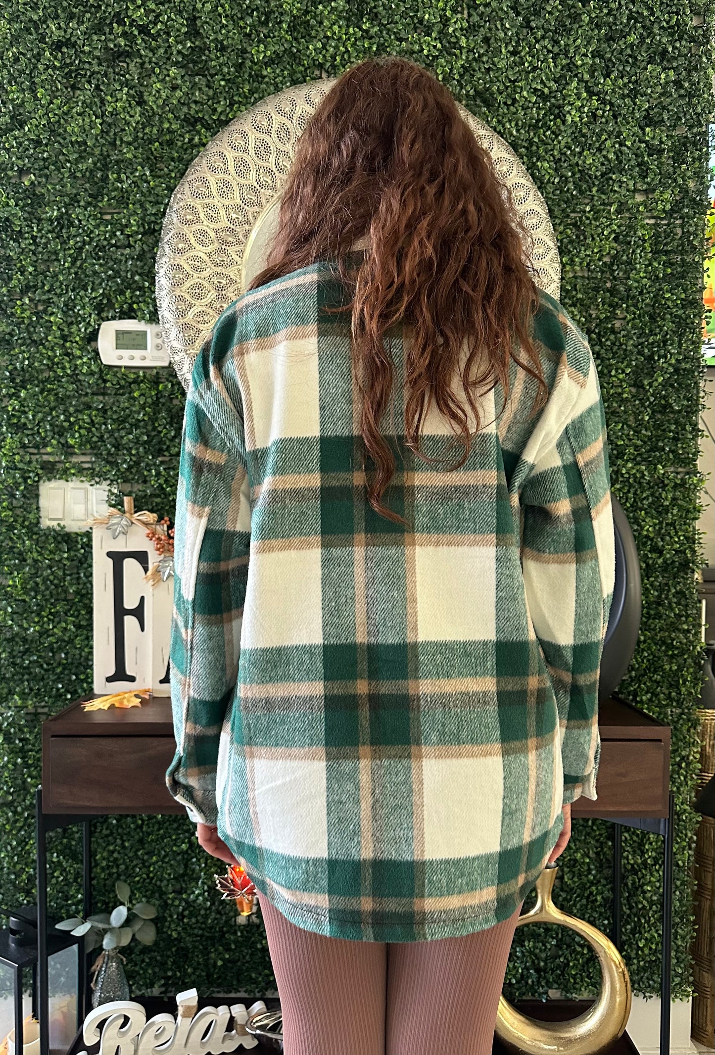 Your Fav Plaid Shacket (Green)