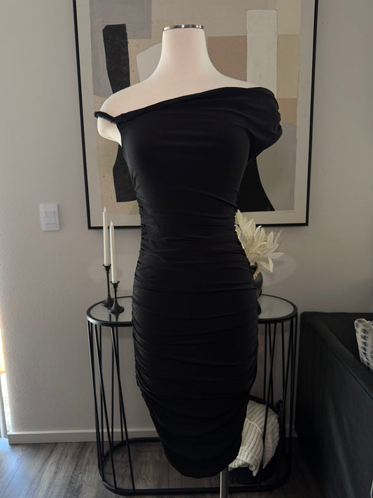 Scarlet Rushed Midi Dress