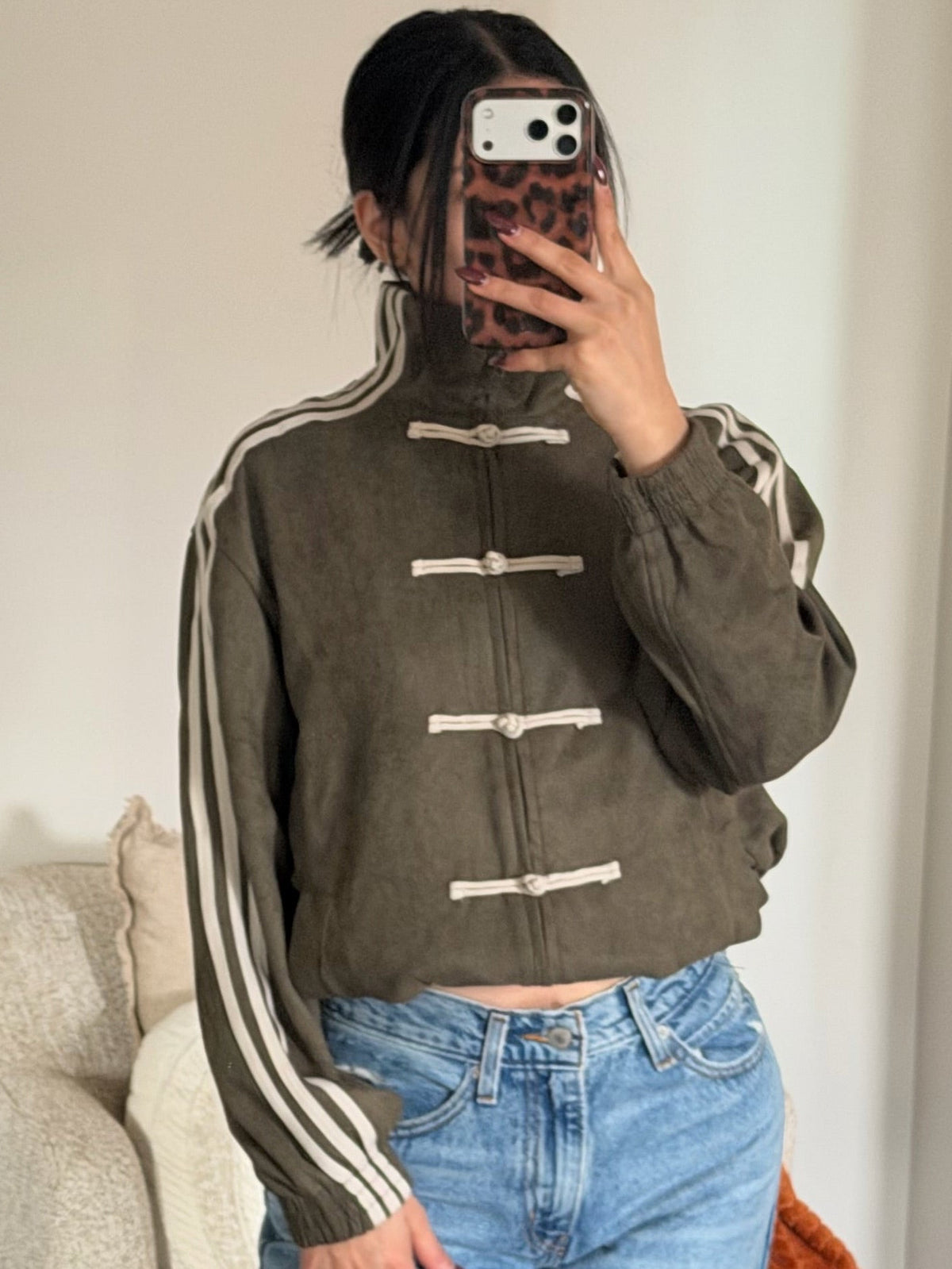 Olive You Forever Suede Jacket